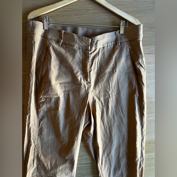Lane Bryant 4-Season Signature Fit Ankle CORE Dress Pants 18W Tan Slim Trousers - Picture 5 of 10